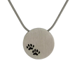 Load image into Gallery viewer, Pewter Paw Print Pendant
