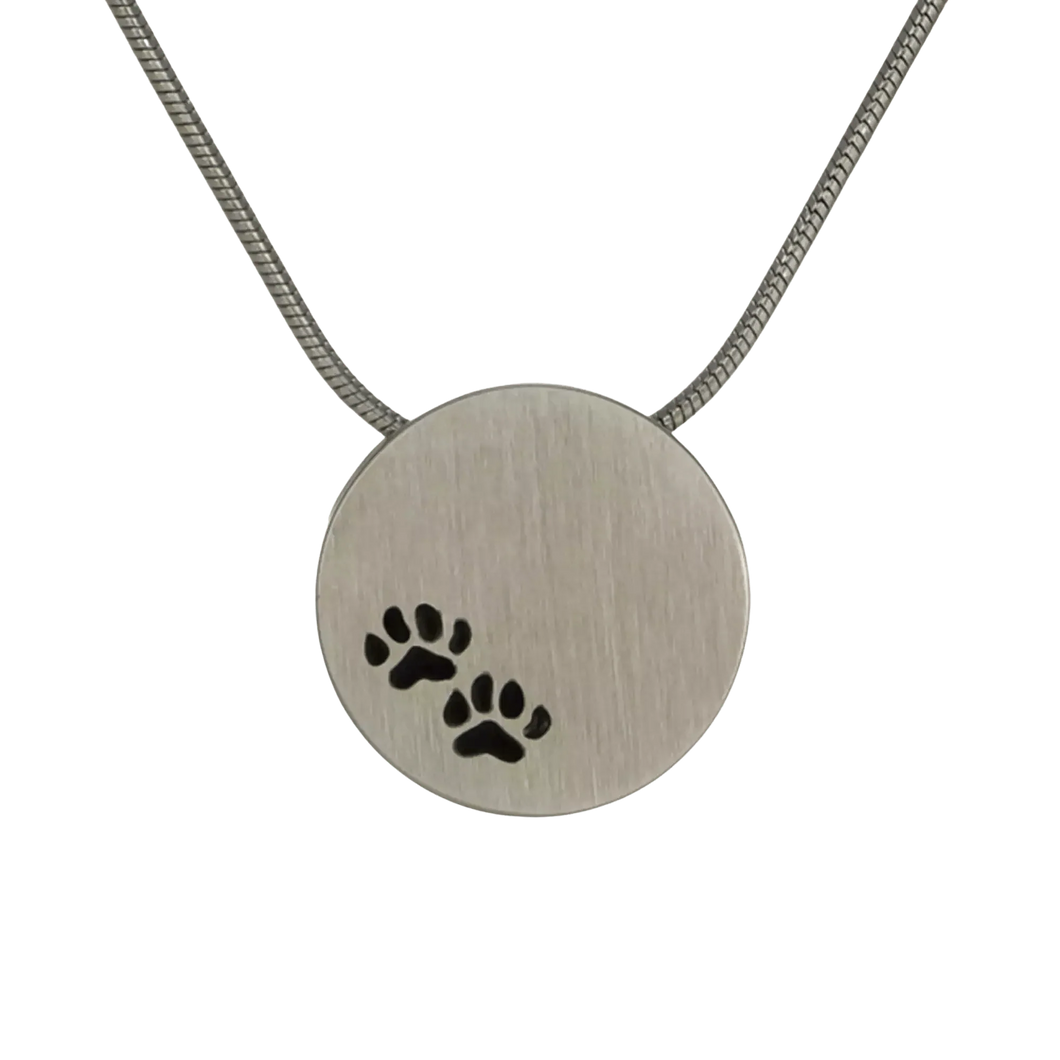 Pewter Paw Print Pendant