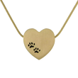 Load image into Gallery viewer, Bronze Heart Paw Prints Pendant
