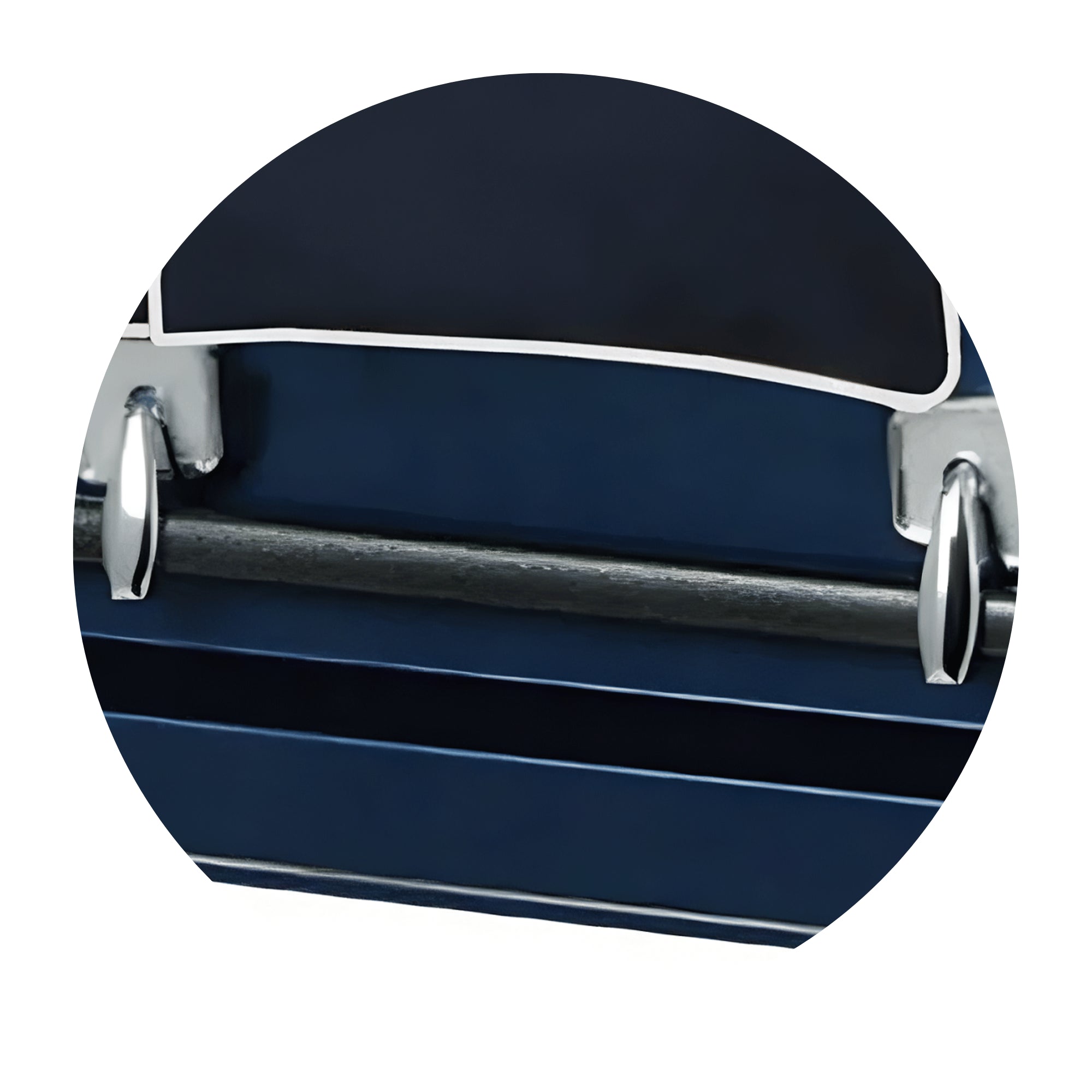 Military Select | Coast Guard Dark Blue Steel Casket with Dark Blue Interior