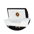 Load image into Gallery viewer, Military Premier | Marines Black Steel Casket with White Interior
