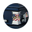 Load image into Gallery viewer, Military Premier | Coast Guard Dark Blue Steel Casket with White Interior
