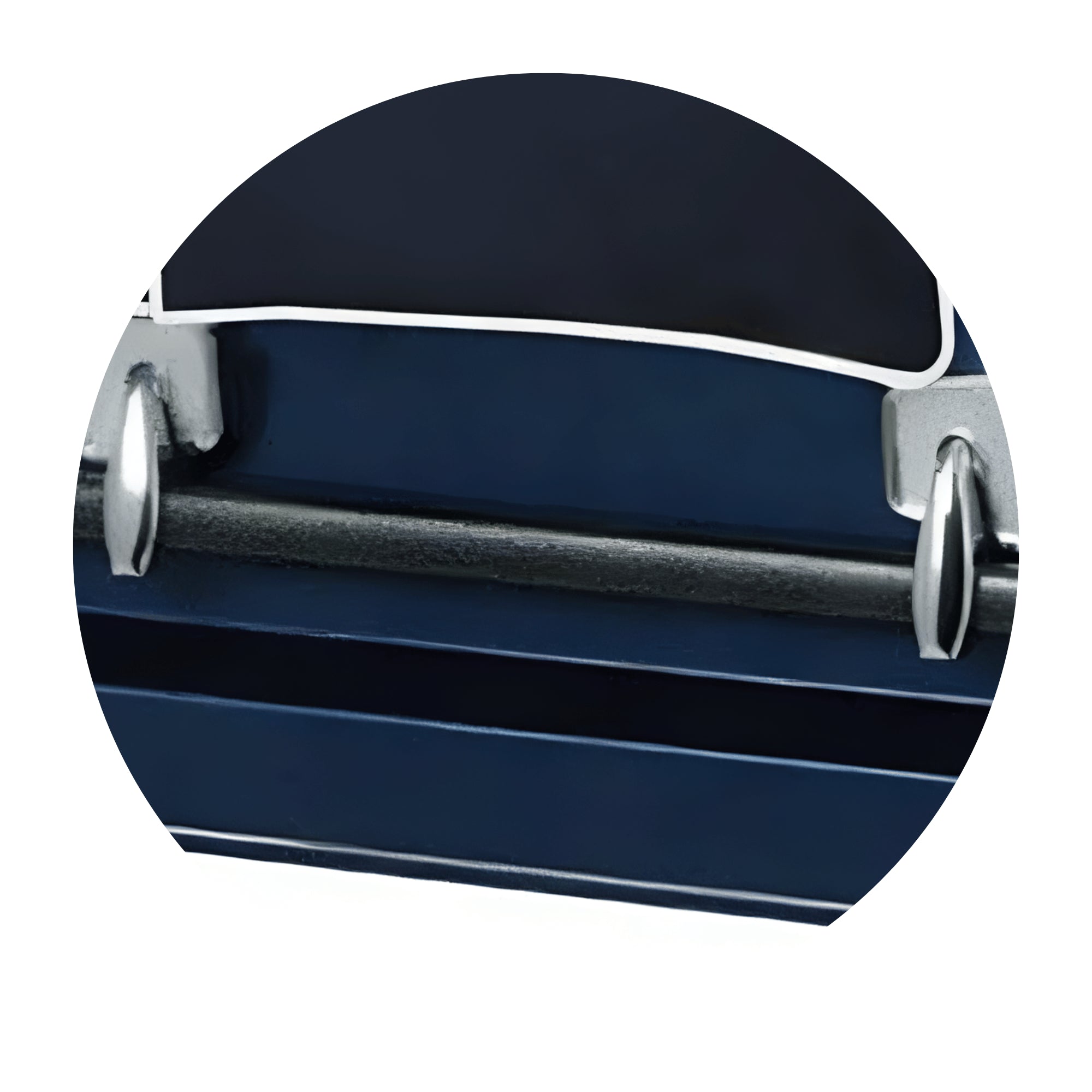 Military Select | Air Force Dark Blue Steel Military Casket with Dark Blue Interior