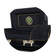 Load image into Gallery viewer, Military Select | Army Black Steel Casket with Black Interior

