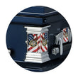 Load image into Gallery viewer, Military Select | Coast Guard Dark Blue Steel Casket with Dark Blue Interior
