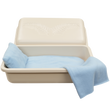 Load image into Gallery viewer, Standard Pet Casket | Almond With Blue
