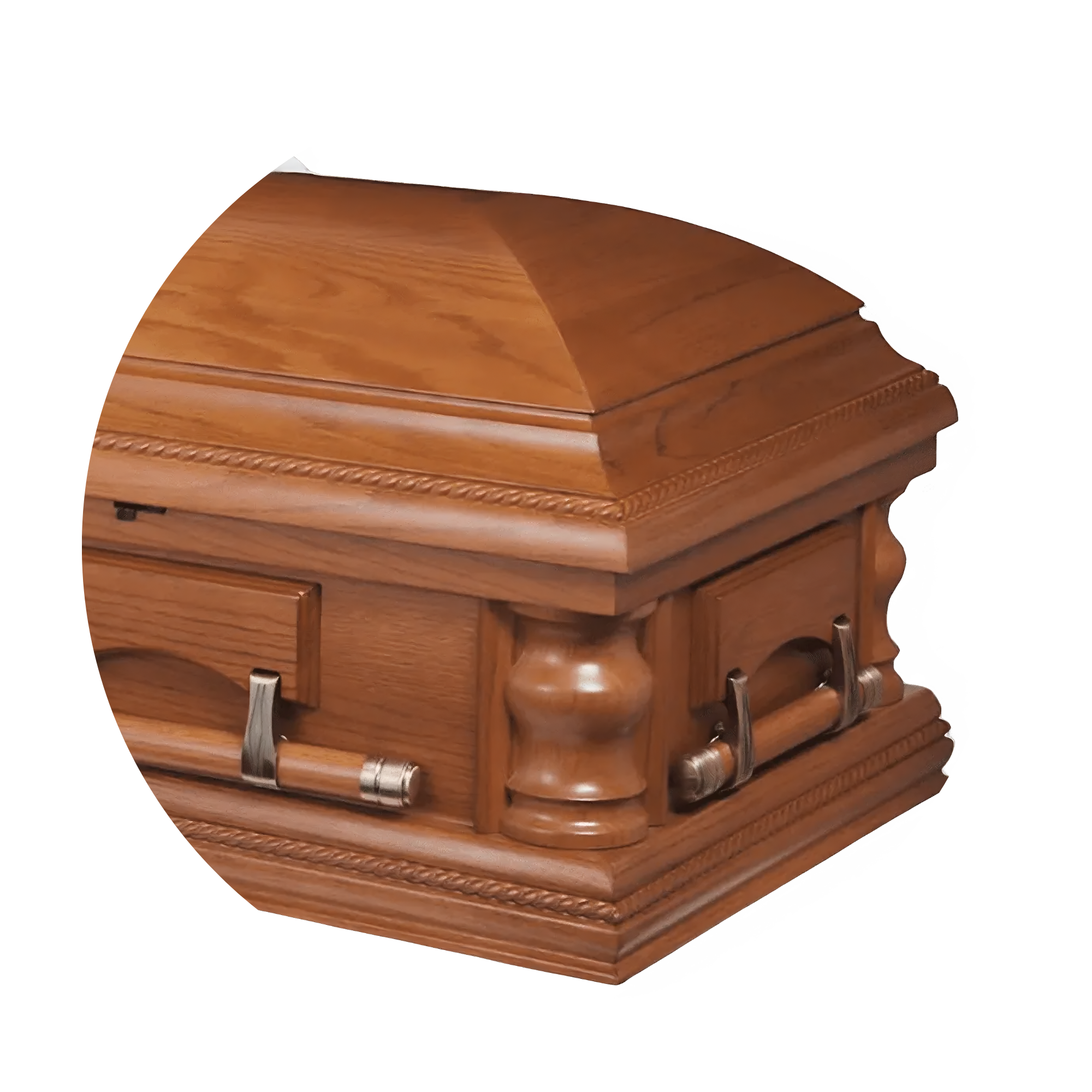 Veneto (Oak) | Oak Wood Casket with Satin Finish