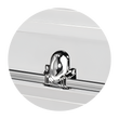 Load image into Gallery viewer, Orion Series | White and Silver Steel Casket with White Interior
