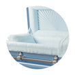 Load image into Gallery viewer, Orion Series | Light Blue Steel Casket with Light Blue Interior

