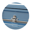 Load image into Gallery viewer, Orion Series | Light Blue Steel Casket with Light Blue Interior
