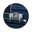 Load image into Gallery viewer, Patriot | Dark Blue Steel Casket with Dark Blue Interior and Flag at Rest Head Panel
