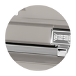 Load image into Gallery viewer, Atlas XL | Silver Steel Oversize Casket with White Interior
