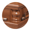 Load image into Gallery viewer, Veneto (Oak) | Oak Wood Casket with Satin Finish
