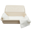 Load image into Gallery viewer, Standard Pet Casket | Almond With Rosetan
