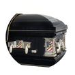 Load image into Gallery viewer, Military Select | Army Black Steel Casket with Black Interior
