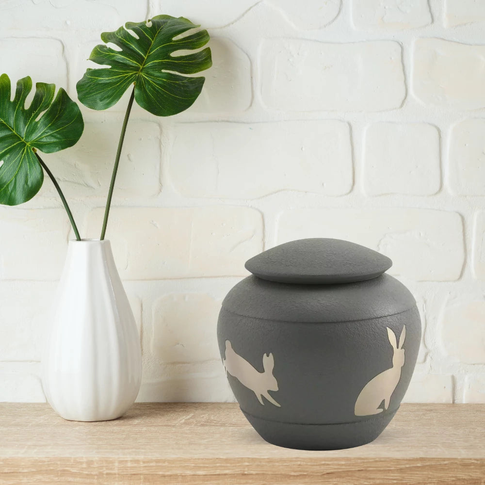 Silhouette Rabbit Pet Urn