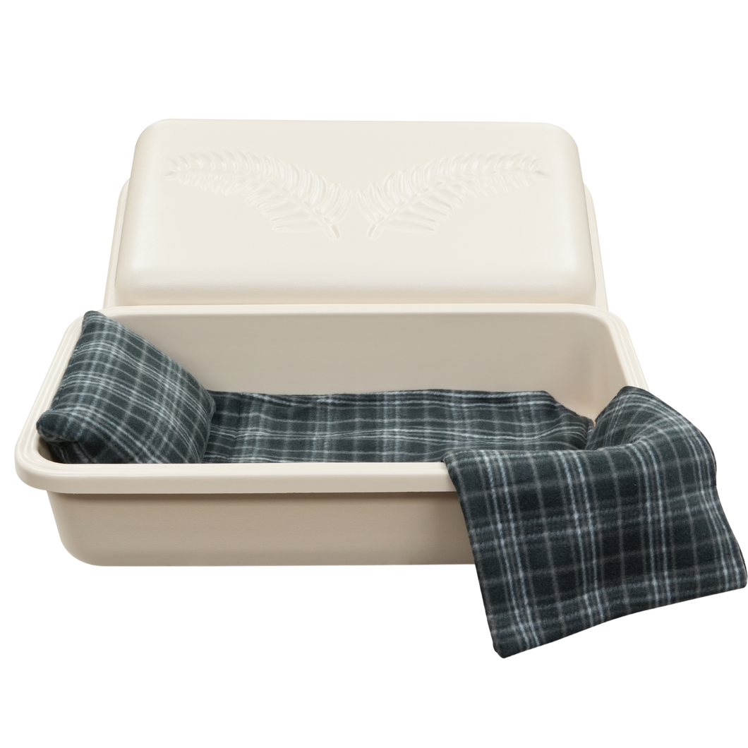 Standard Pet Casket | Almond With Grey