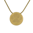 Load image into Gallery viewer, Bronze Large Paw Prints Pendant
