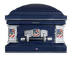 Load image into Gallery viewer, Military Select | Air Force Dark Blue Steel Military Casket with Dark Blue Interior
