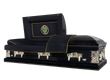 Load image into Gallery viewer, Military Select | Army Black Steel Casket with Black Interior
