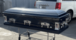Load image into Gallery viewer, Military Select | Air Force Dark Blue Steel Military Casket with Dark Blue Interior
