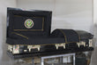Load image into Gallery viewer, Military Select | Army Black Steel Casket with Black Interior
