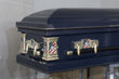 Load image into Gallery viewer, Military Select | Navy Dark Blue Steel Casket with Dark Blue Interior
