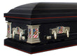 Load image into Gallery viewer, Military Select | Marines Black Steel Casket with Black Interior

