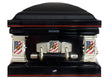 Load image into Gallery viewer, Military Select | Marines Black Steel Casket with Black Interior

