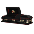 Load image into Gallery viewer, Military Select | Marines Black Steel Casket with Black Interior
