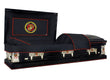 Load image into Gallery viewer, Military Select | Marines Black Steel Casket with Black Interior

