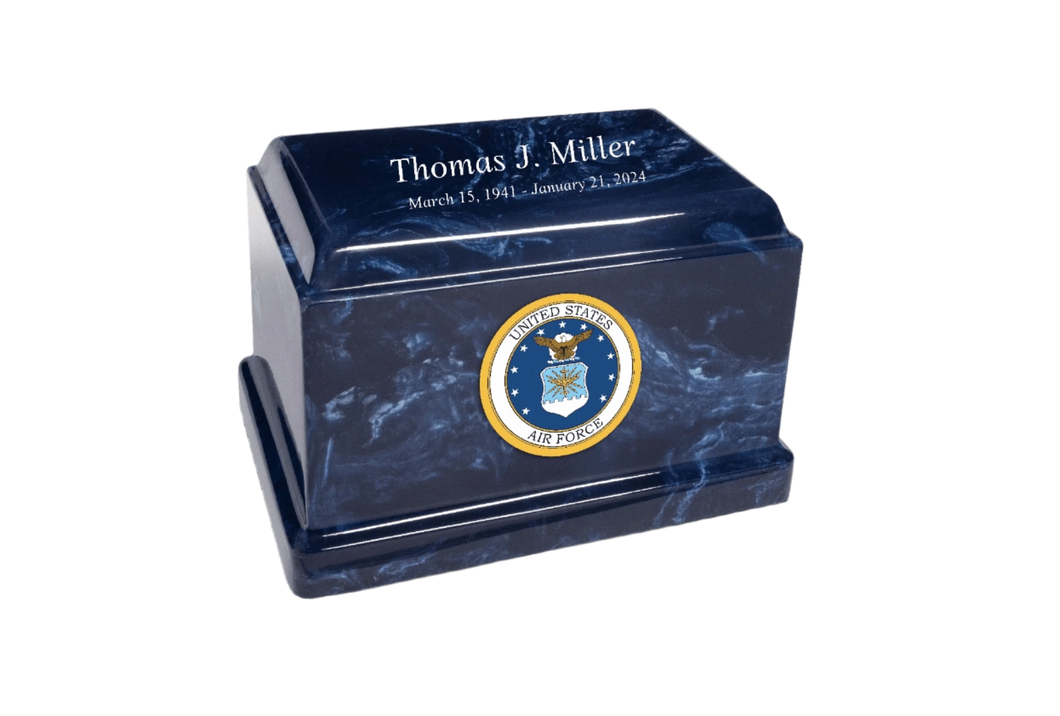 Sentinel Military Marble Cremation Urn | US Air Force