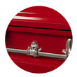 Load image into Gallery viewer, Orion Series | Red Steel Casket with White Interior

