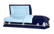 Load image into Gallery viewer, Orion Series | Dark Blue Casket with Light Blue Interior
