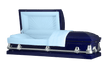 Load image into Gallery viewer, Orion Series | Dark Blue Casket with Light Blue Interior

