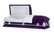Load image into Gallery viewer, Orion Series | Royal Purple Steel Casket with White Interior
