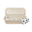 Load image into Gallery viewer, Standard Pet Casket | Almond with Black Paw Print
