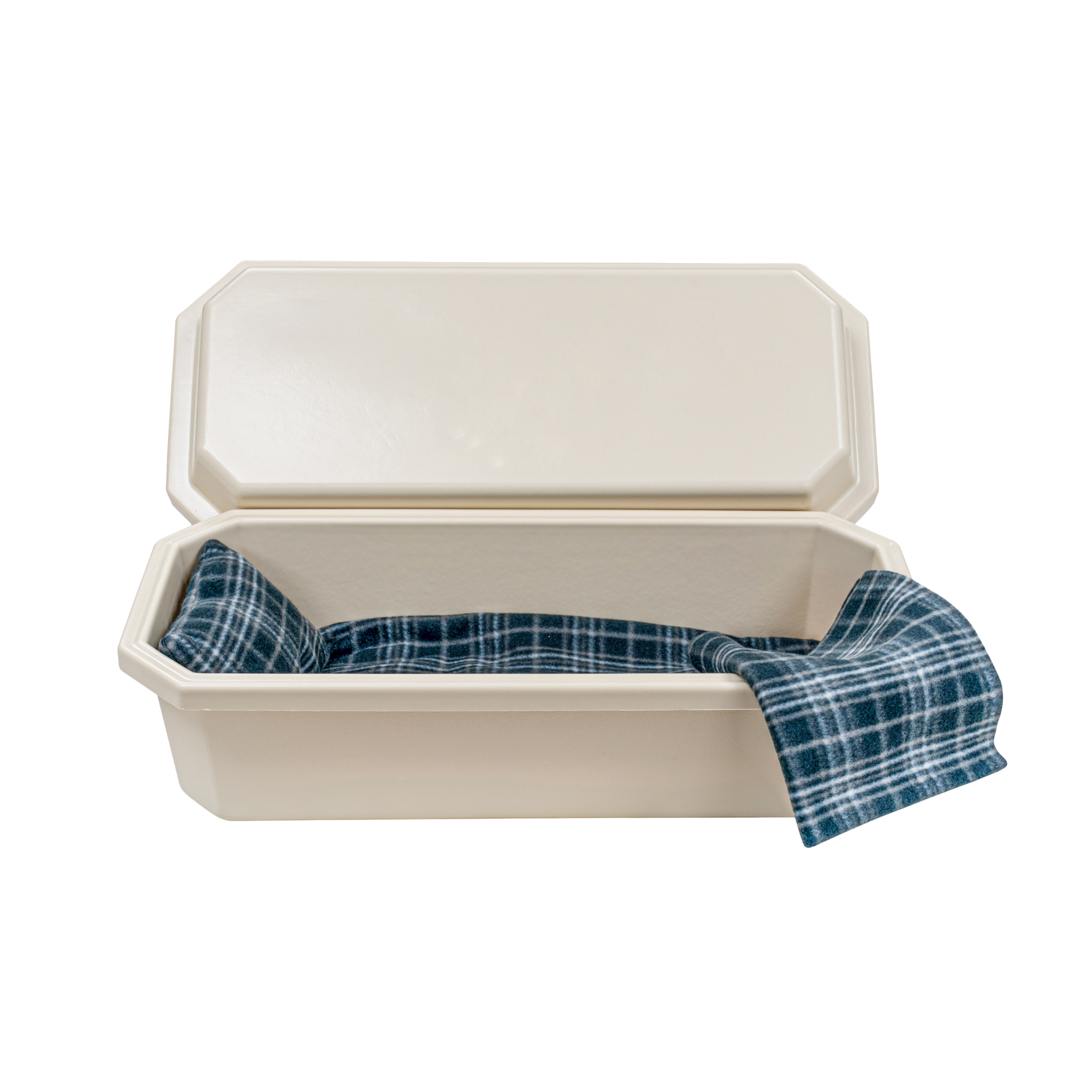 Standard Pet Casket | Almond With Grey