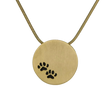 Load image into Gallery viewer, Bronze Paw Print Pendant
