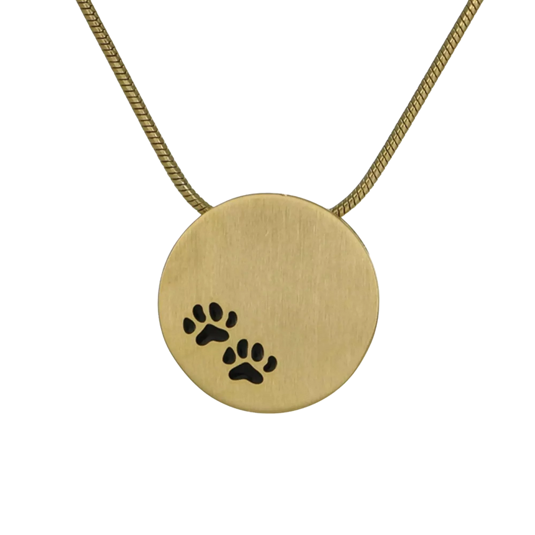 Bronze Paw Print Pendant