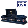 Load image into Gallery viewer, Military Select | Air Force Dark Blue Steel Military Casket with Dark Blue Interior
