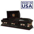 Load image into Gallery viewer, Military Select | Marines Black Steel Casket with Black Interior
