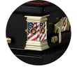 Load image into Gallery viewer, Military Select | Marines Black Steel Casket with Black Interior
