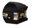 Load image into Gallery viewer, Military Select | Marines Black Steel Casket with Black Interior
