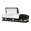 Load image into Gallery viewer, Atlas XL | Black Steel Oversize Casket with White Interior
