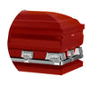 Load image into Gallery viewer, Atlas XL | Red Steel Oversize Casket with White Interior
