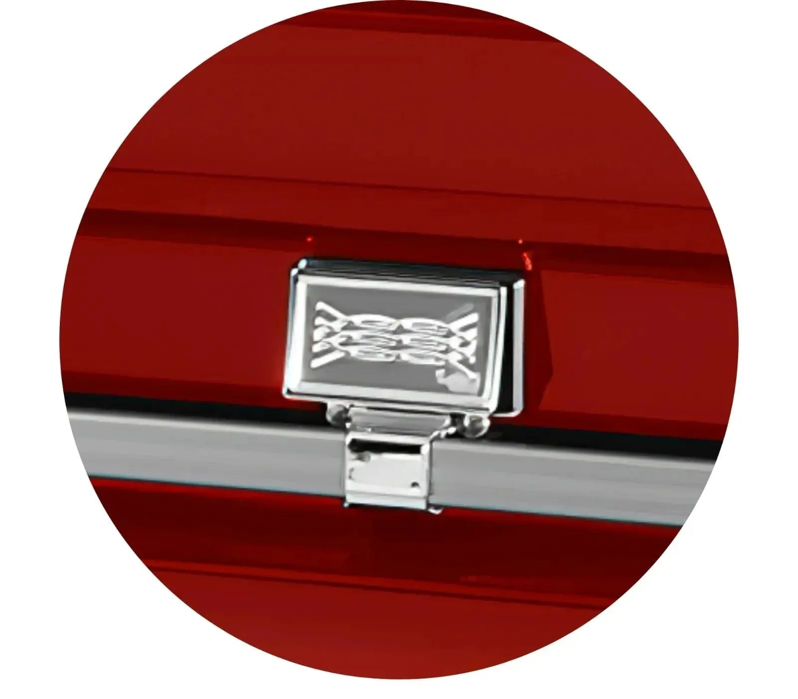 Atlas XL | Red Steel Oversize Casket with White Interior