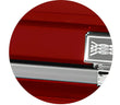 Load image into Gallery viewer, Atlas XL | Red Steel Oversize Casket with White Interior
