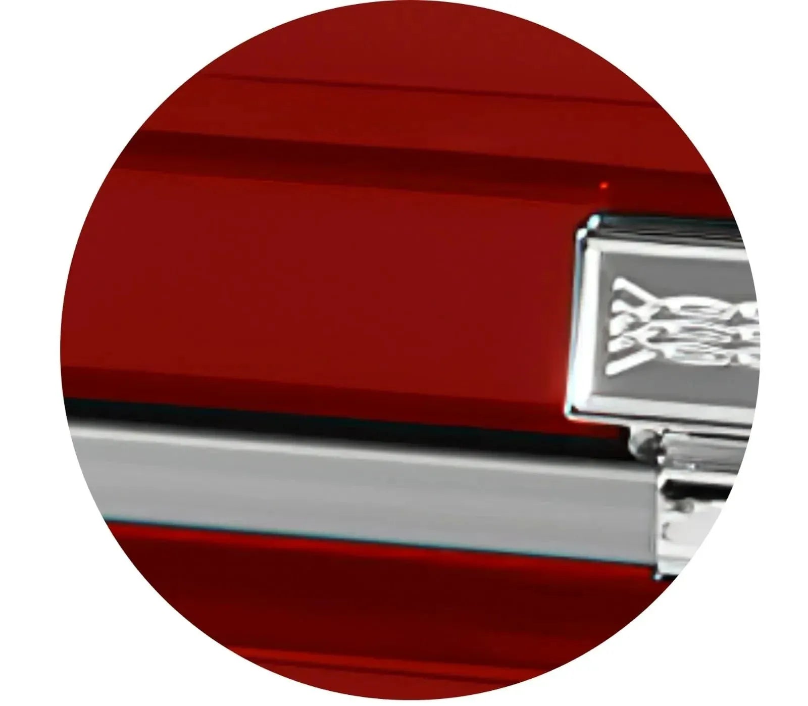 Atlas XL | Red Steel Oversize Casket with White Interior