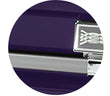 Load image into Gallery viewer, Atlas XL | Royal Purple Steel Oversize Casket with White Interior
